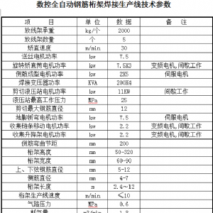 數(shù)控鋼筋桁架焊接生產線